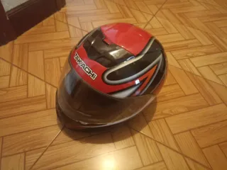 Casco TAKACHI rojo y negro