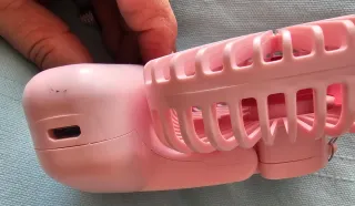 Mini ventilador portátil rosa