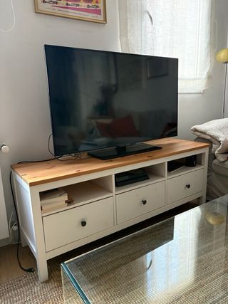 Mueble TV IKEA HEMNES blanco/marrón