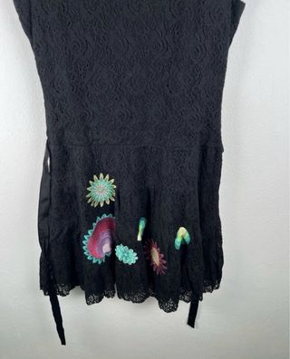 Vestito Desigual Nero Floreale M