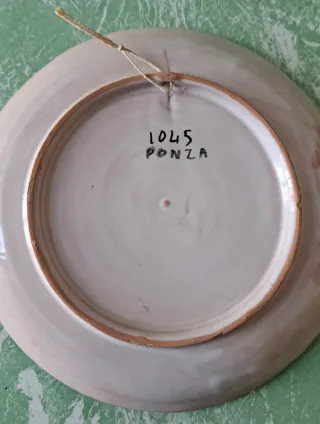Coppia di piatti artigianali