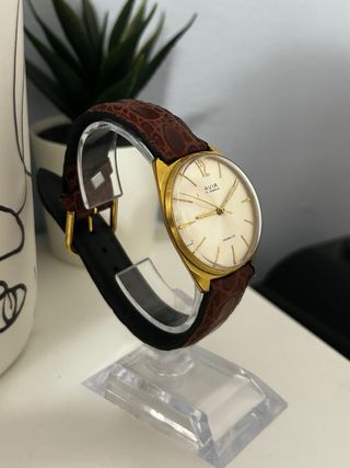 Orologio Avia Uomo Oro Cinturino Pelle