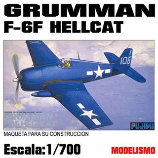 Maqueta Grumman F-6F Hellcat Fujimi 1/700