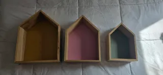 Estanterías de madera decorativas casa