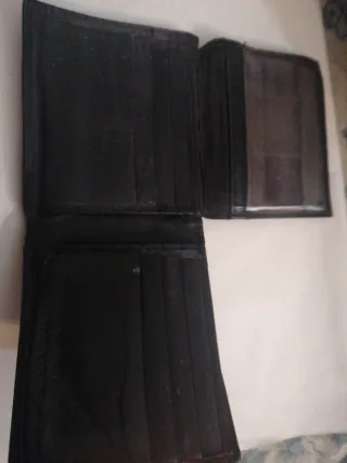 Portafoglio uomo nero similpelle