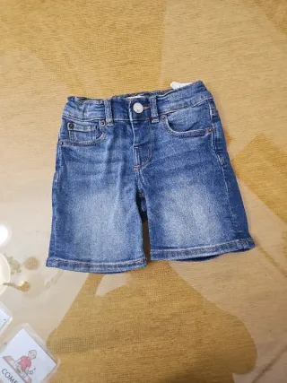 Peto infantil rayas Pantalon de lino  Short mezcli