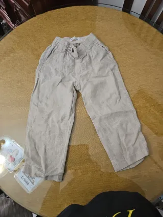 Peto infantil rayas Pantalon de lino  Short mezcli