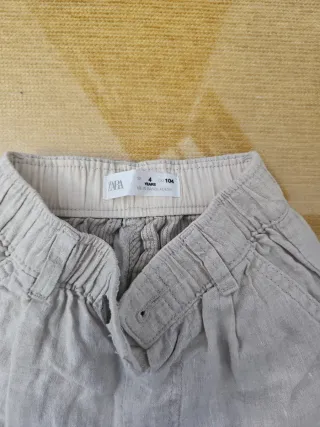 Peto infantil rayas Pantalon de lino  Short mezcli