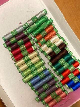 Set 30 rocchetti seta Castoldi lotto X