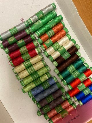 Set 30 rocchetti seta Castoldi lotto X