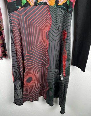 Desigual Abito Donna Taglia M Cotone Elasticizzato