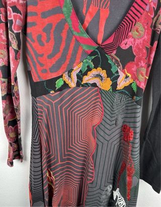 Desigual Abito Donna Taglia M Cotone Elasticizzato