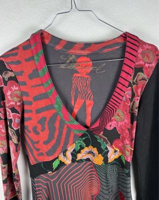 Desigual Abito Donna Taglia M Cotone Elasticizzato