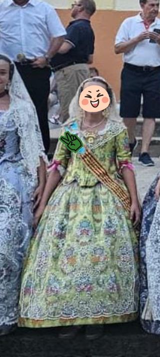 Traje de Fallera Niña 4-12 años,
