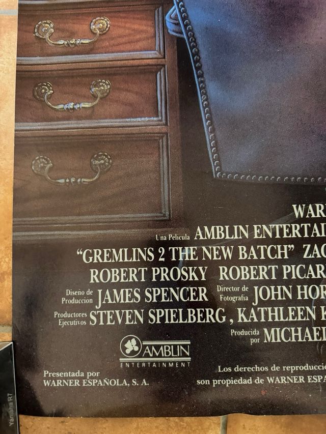 Cartel original estreno Gremlins 2 (1990)