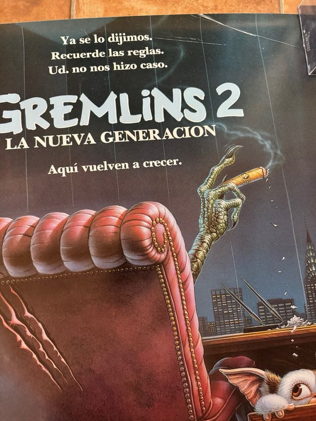 Cartel original estreno Gremlins 2 (1990)