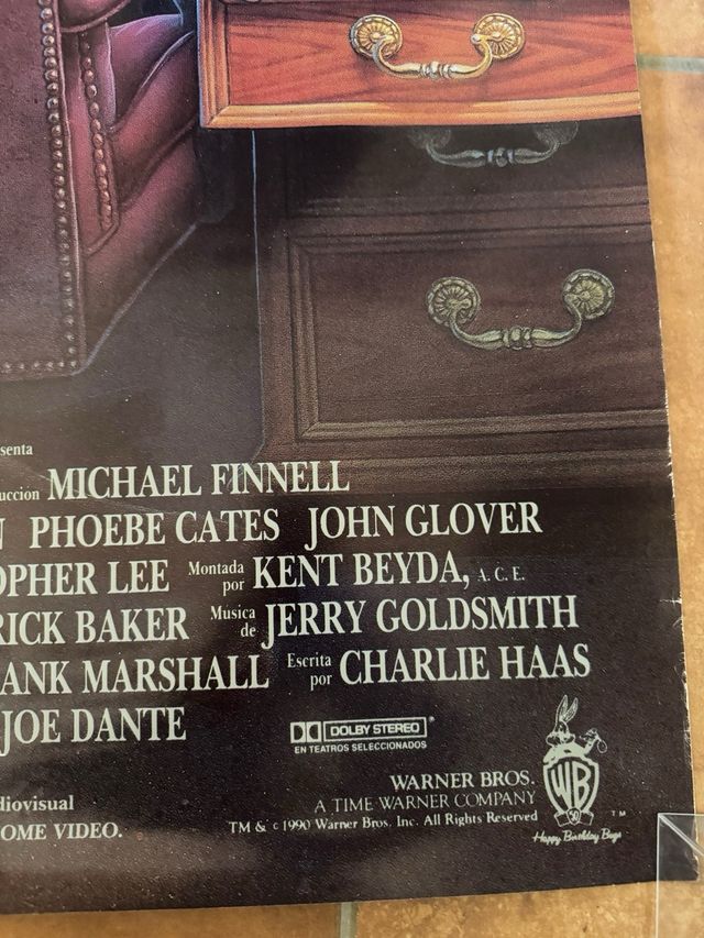 Cartel original estreno Gremlins 2 (1990)