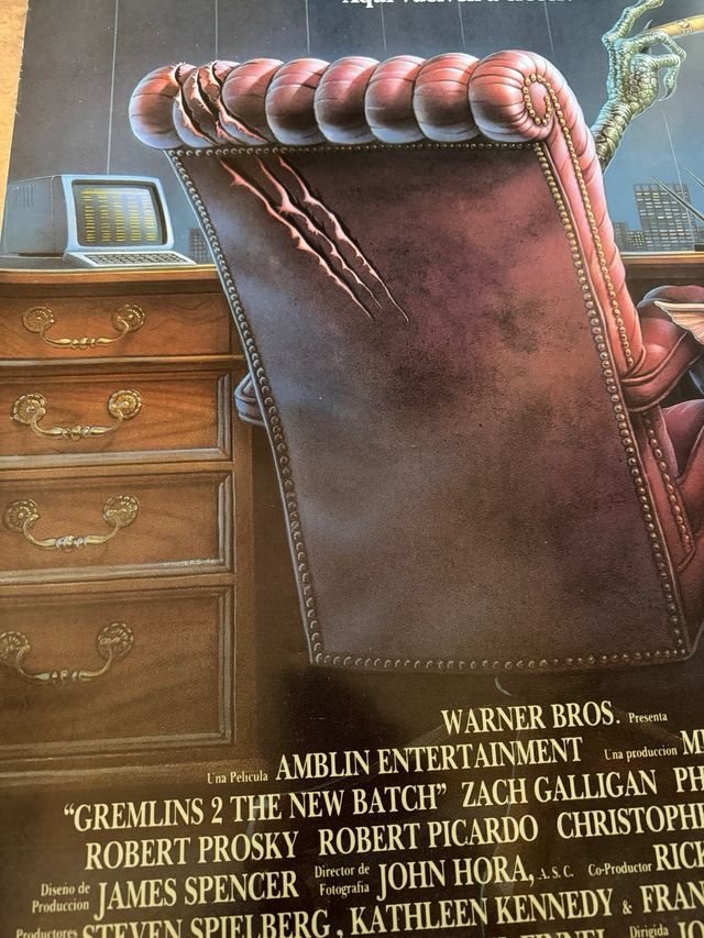Cartel original estreno Gremlins 2 (1990)
