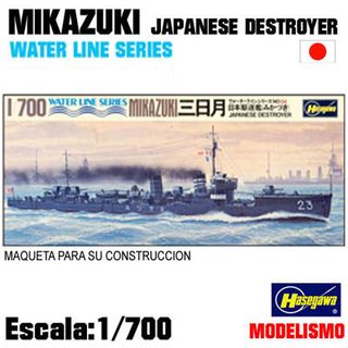 Maqueta Destructor Japonés Mikazuki 1/700 Hasegawa