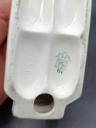 Figura niño con perro porcelana alemana