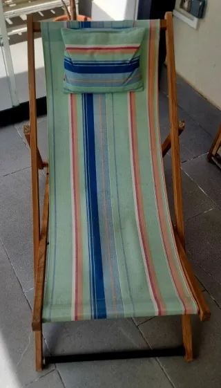 Tumbona de playa/piscina/jardín con cojín móvil