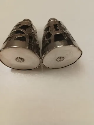 Saleros de Cristal y Plata Mexicana 925