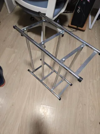 Zapatero Metálico Plateado