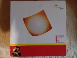 Coppia Plafoniere Vetro Corallo Bianco