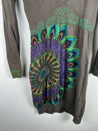 Desigual Abito Donna Taglia L Cotone Elasticizzato
