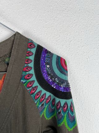 Desigual Abito Donna Taglia L Cotone Elasticizzato