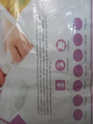 Almohada Santorini Visco Fill 90cm