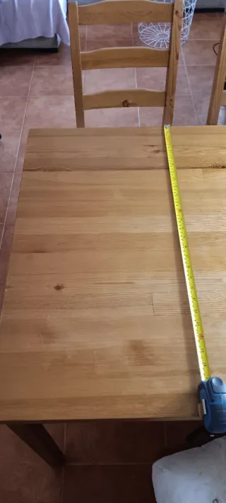 Mesa Comedor IKEA + 4 Sillas Madera