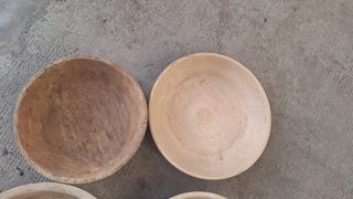 Set 4 Ciotole Legno Vintage