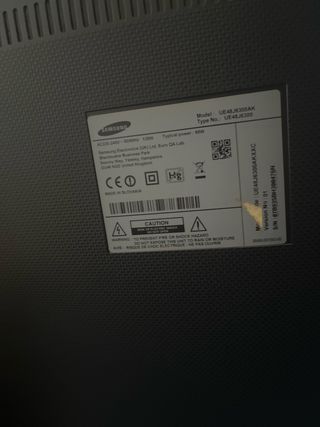 Samsung Curva 48 UE48J6300AK Pantalla