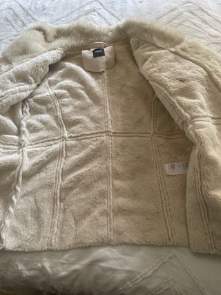 Chaqueta efecto ante y pelo talla S