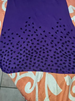 Abito Pure Oxygen viola con cuori