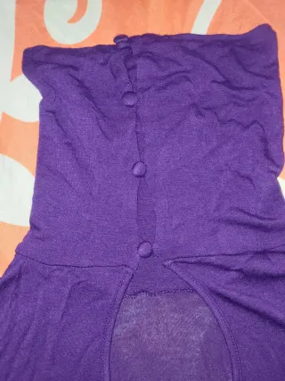 Abito Pure Oxygen viola con cuori