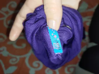 Abito Pure Oxygen viola con cuori