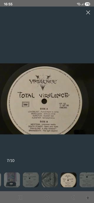 Total Virulence - Compilación Thrash 1990