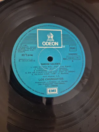 Vinilo Los Chunguitos - Sangre Caliente