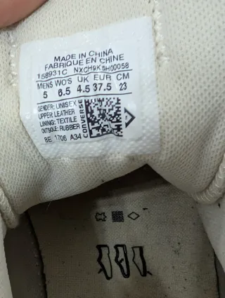 Converse All Star Ciak Taylor Tg 37.5