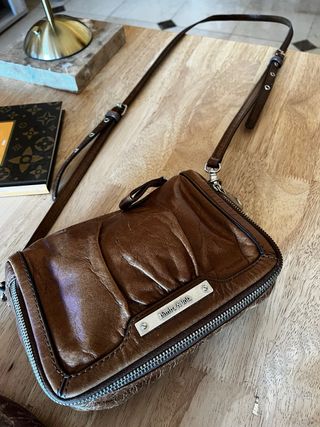 Bolso Bimba y Lola marrón piel en muy buen estado