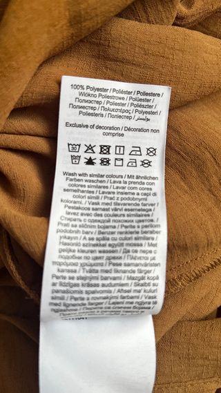 Vestido marrón VILA Talla 42