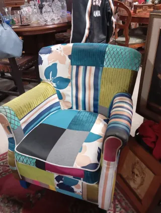 Coppia poltrone patchwork