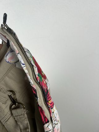 Pantaloni Desigual Harem Larghi Beige Taglia M