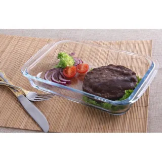 Set 3 Bandejas Vidrio Rectangulares