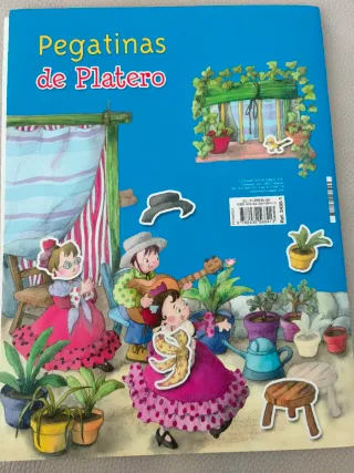 Libro de pegatinas El burrito Platero y sus amigos