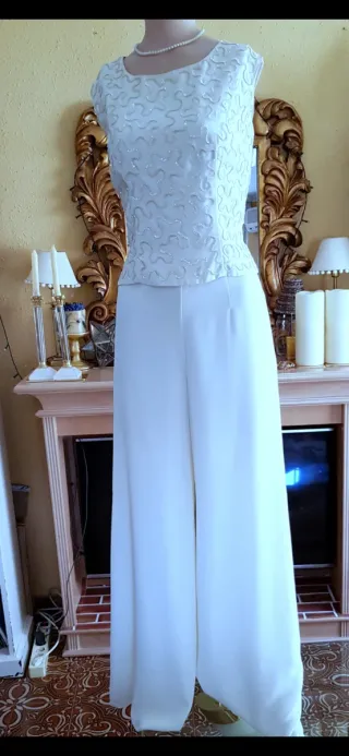 Top Joya Artesanal Modista Crema Novia/Inv