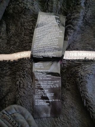 the north face pile zip girls size M 10/12 black