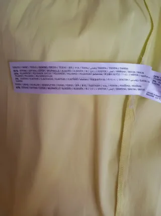 Abito Twin Set giallo lime cotone nuovo